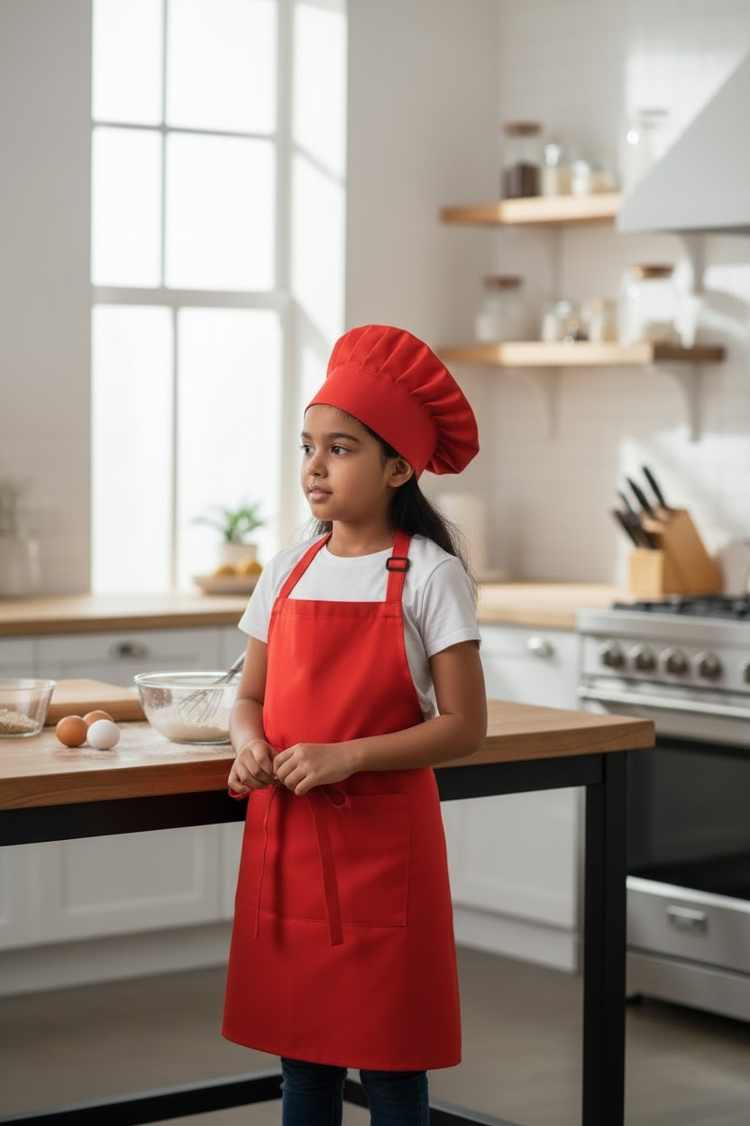 Avental e touca de criança Kid Chef, 90gr