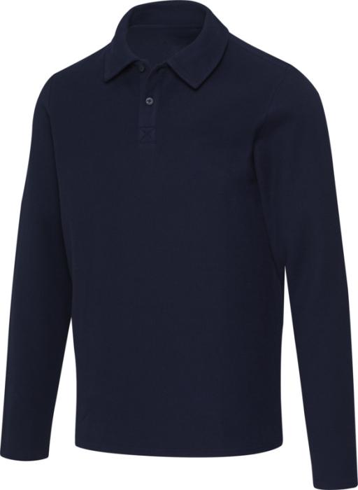 Polo de manga comprida unissexo