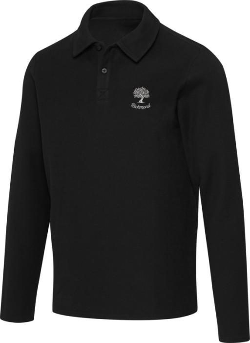 Polo de manga comprida unissexo