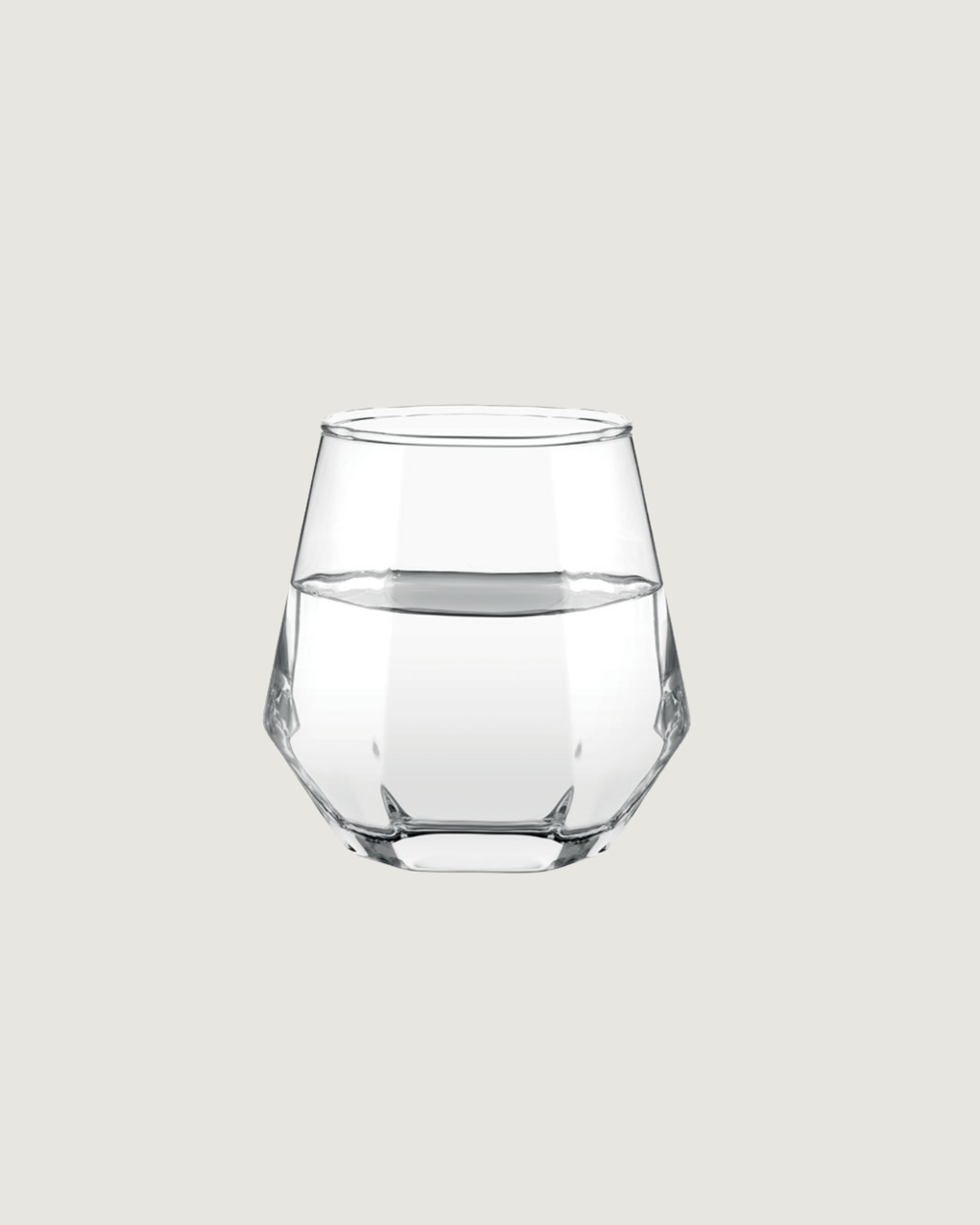 Copo de vidro Facetado 300ml