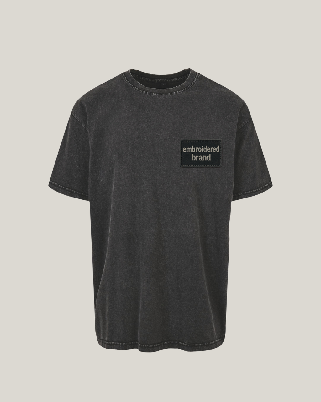 T-shirt Washed Black - 240 g/m²