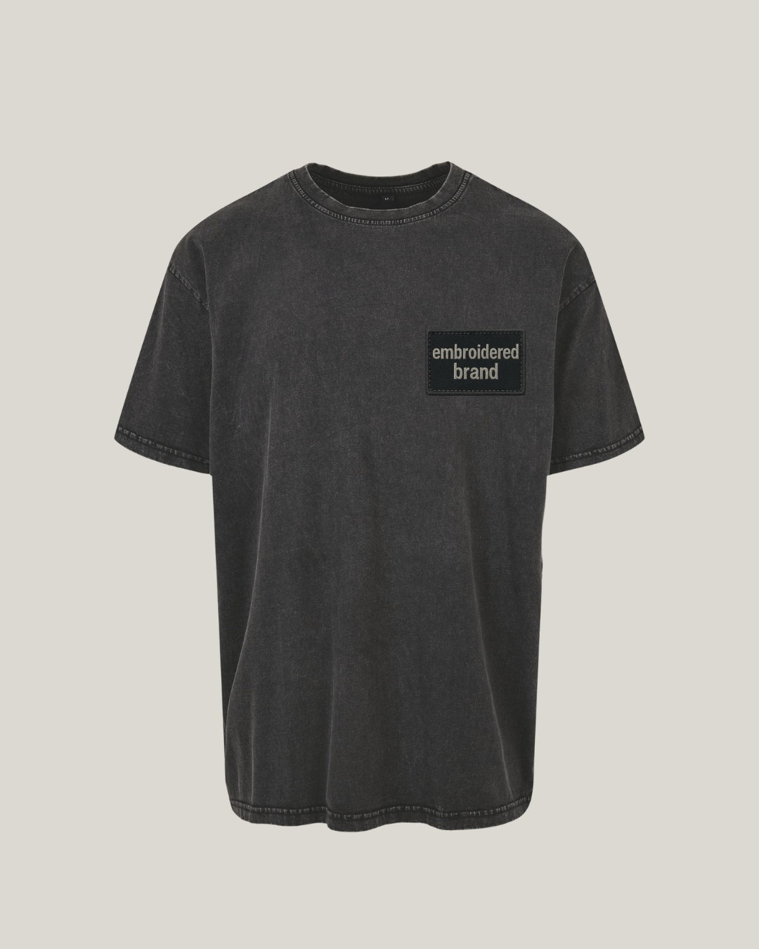 T-shirt Washed Black - 240 g/m²