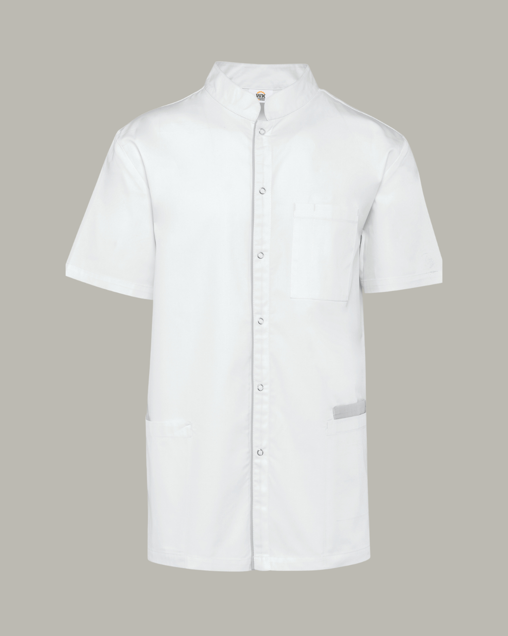 Bata poliéster/algodão com molas de pressão de homem