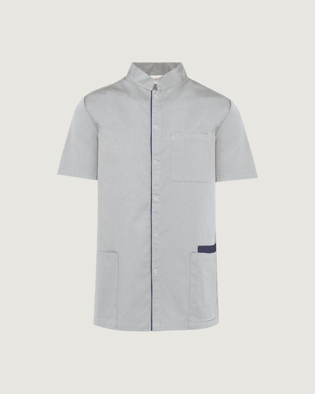 Bata poliéster/algodão com molas de pressão de homem