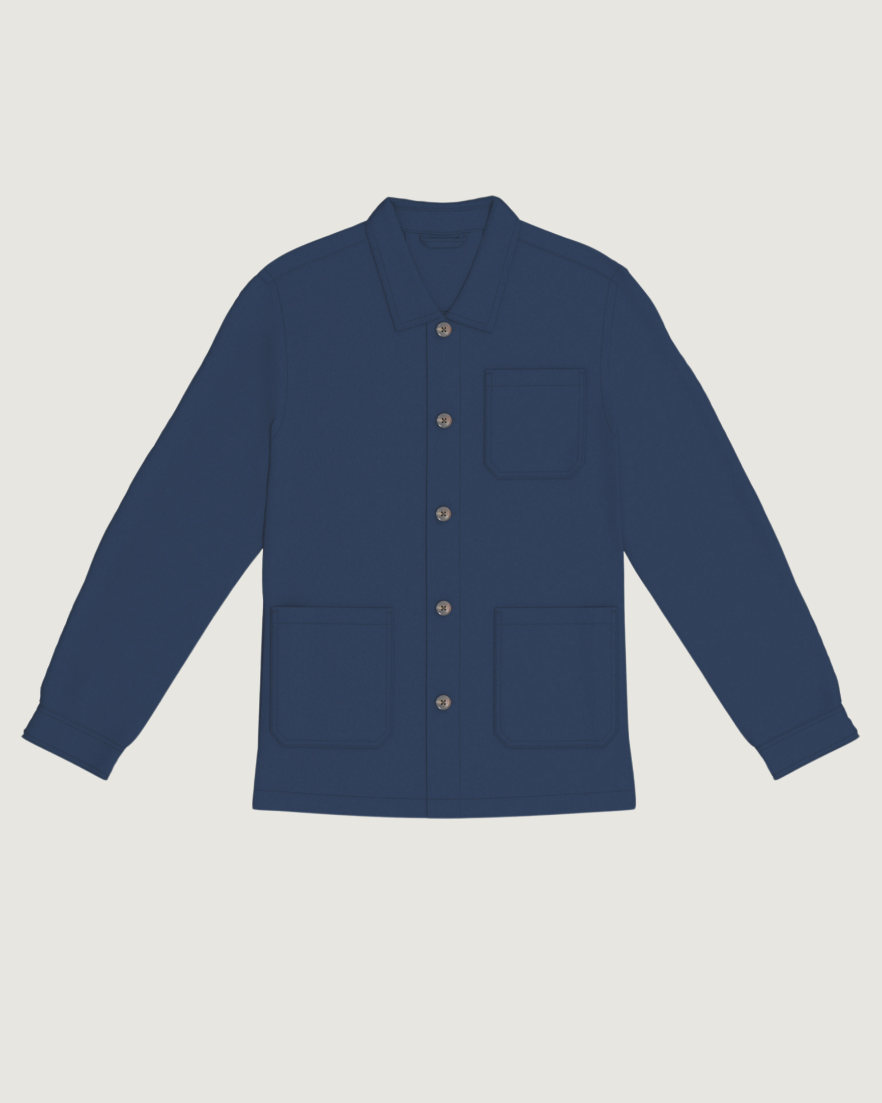 Sobrecamisa worker eco-responsàvel com aspecto lavado unissexo