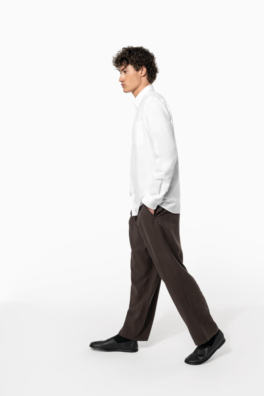 Camisa Oxford de manga comprida