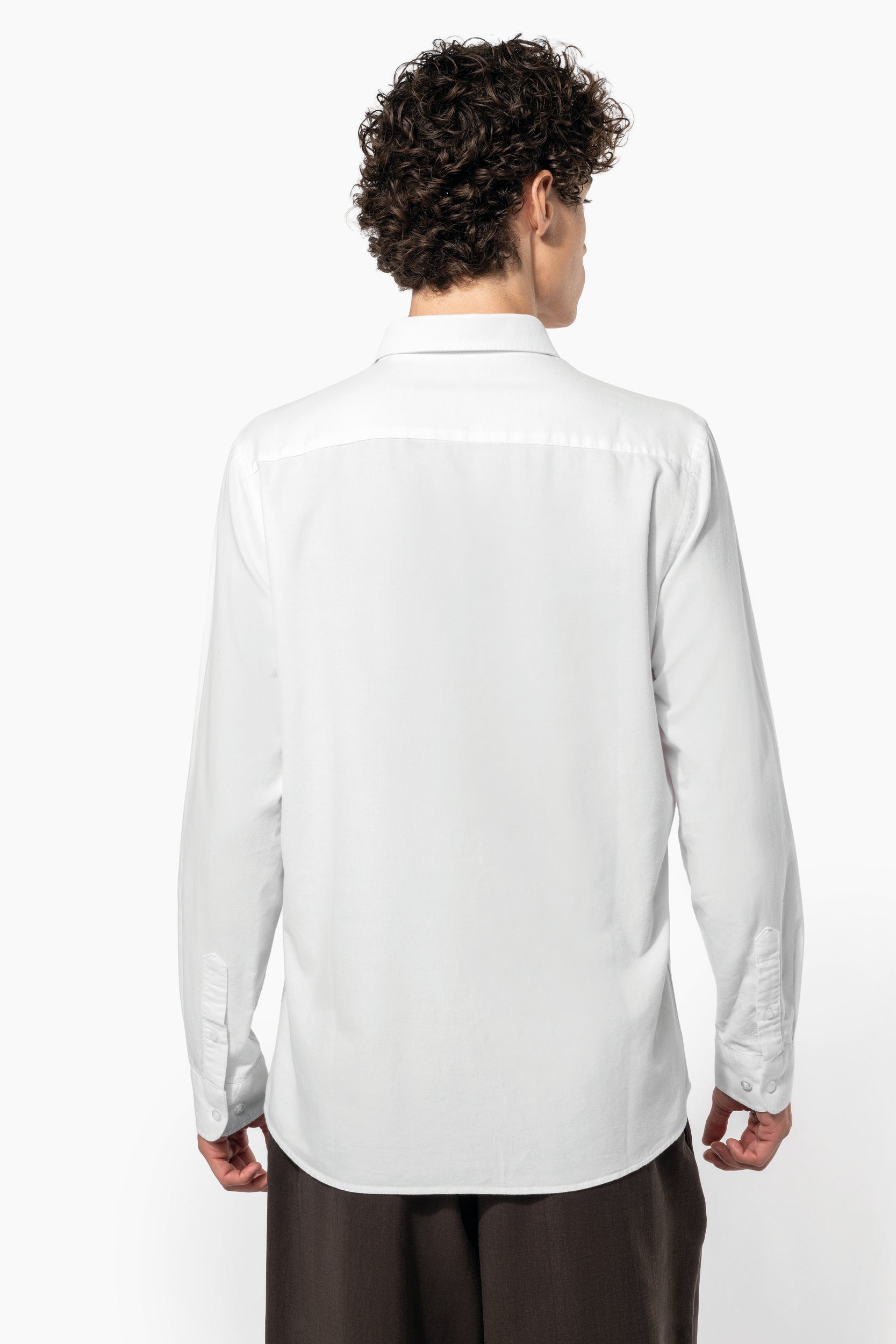 Camisa Oxford de manga comprida