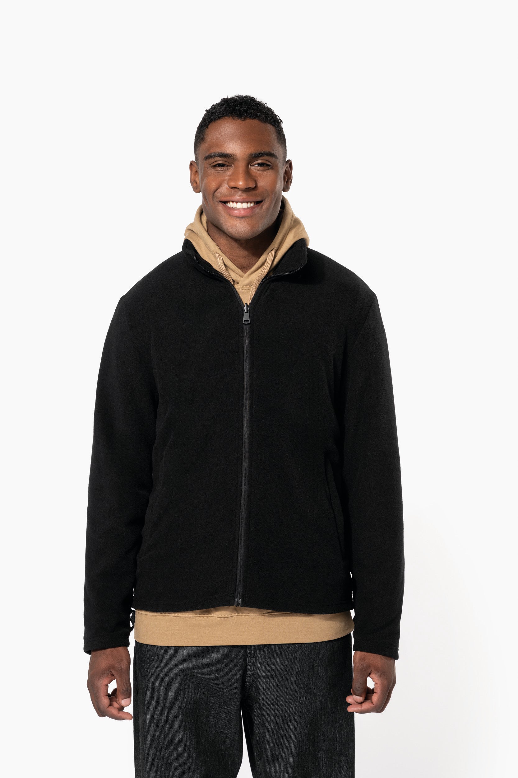 Parka 3 em 1 impermeável com capuz bicolor unissexo