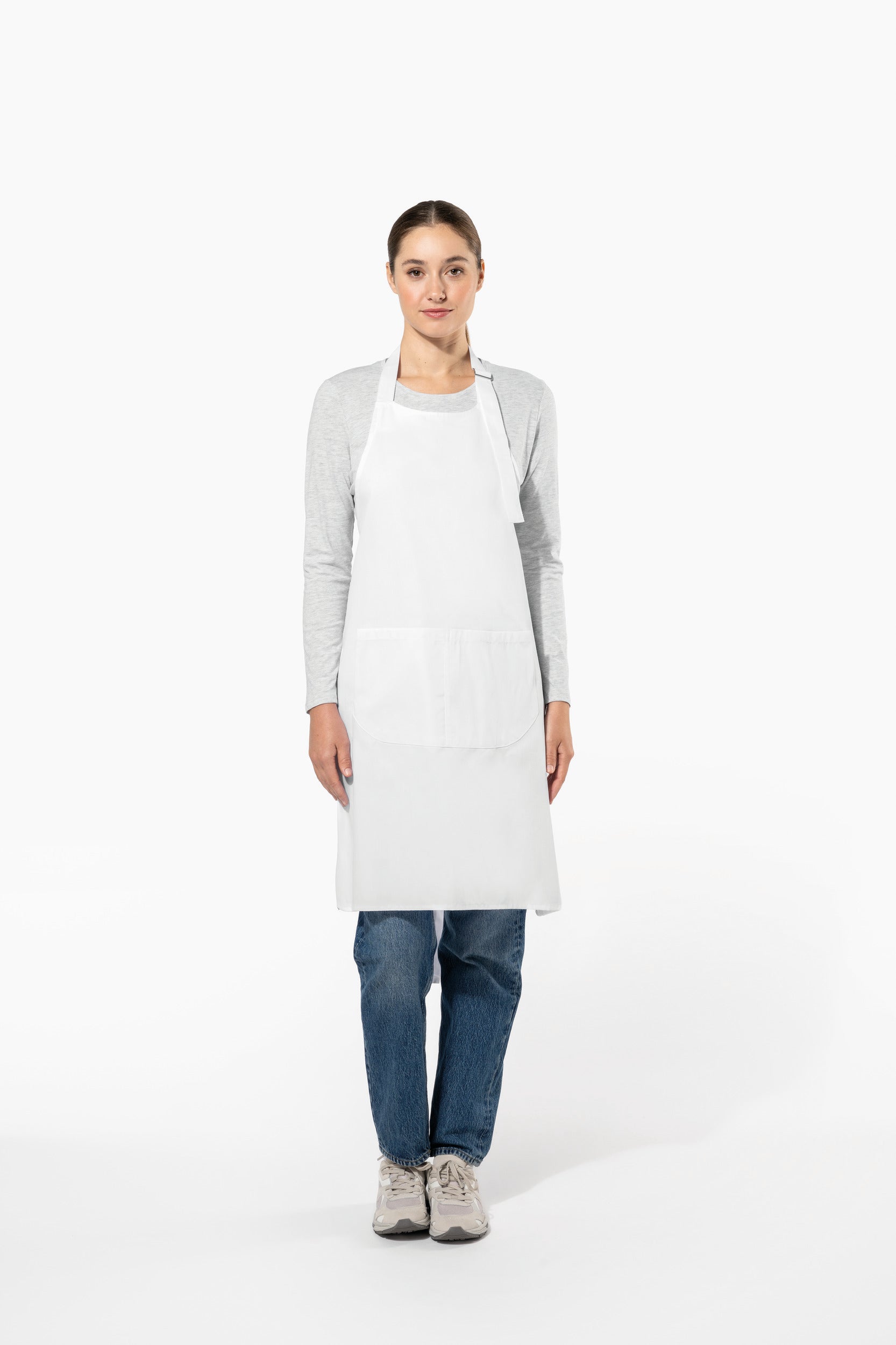 Avental poliéster/algodão lavável a alta temperatura