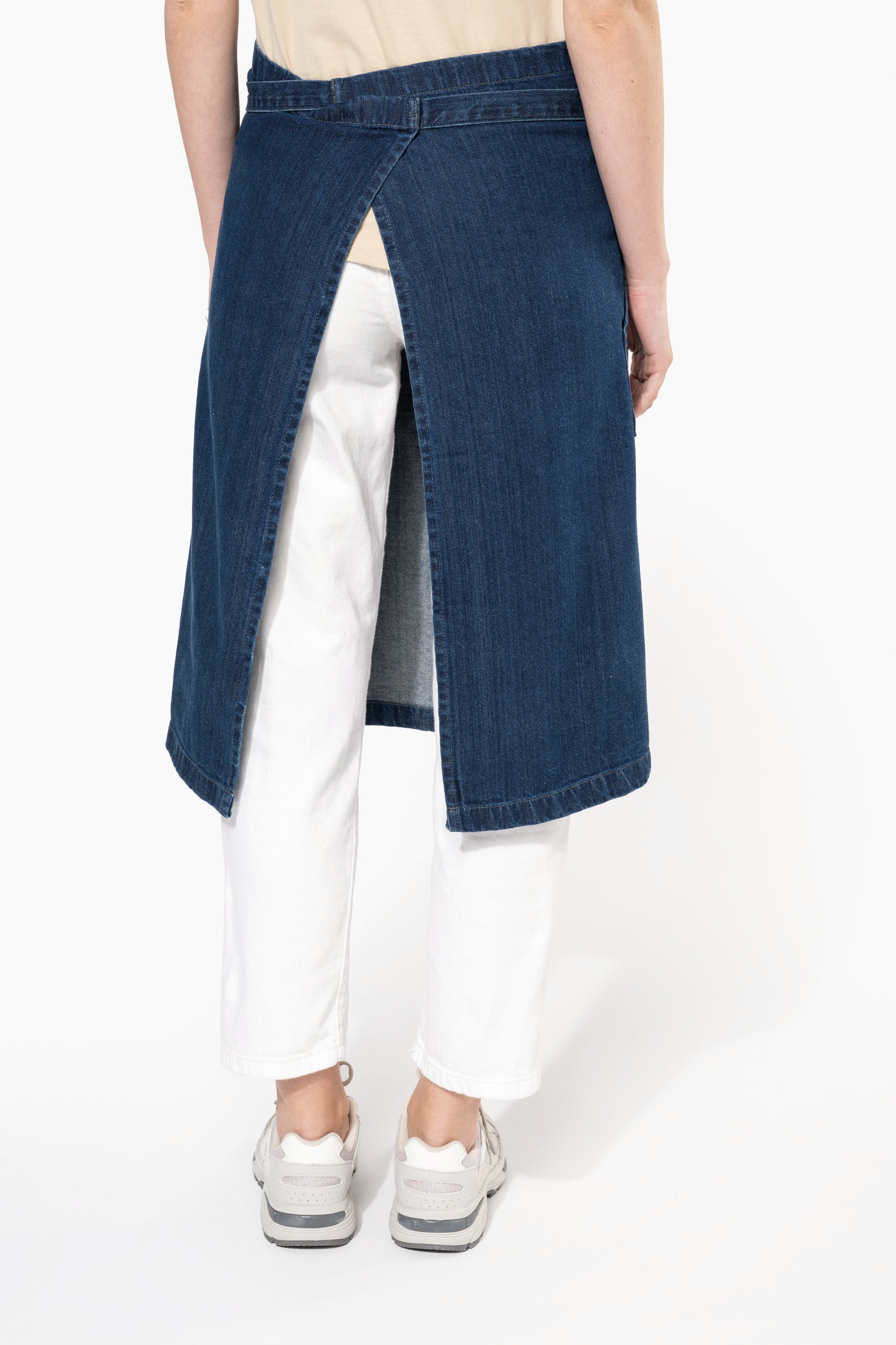 Avental de algodão comprido