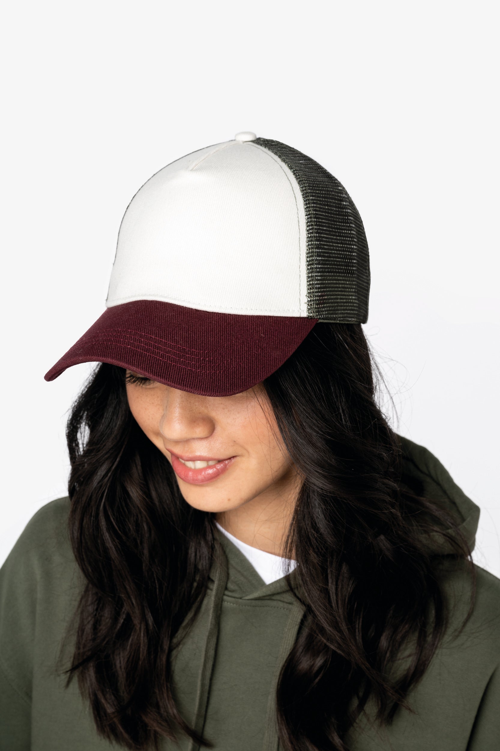 Boné trucker eco-responsável 5 painéis unissexo