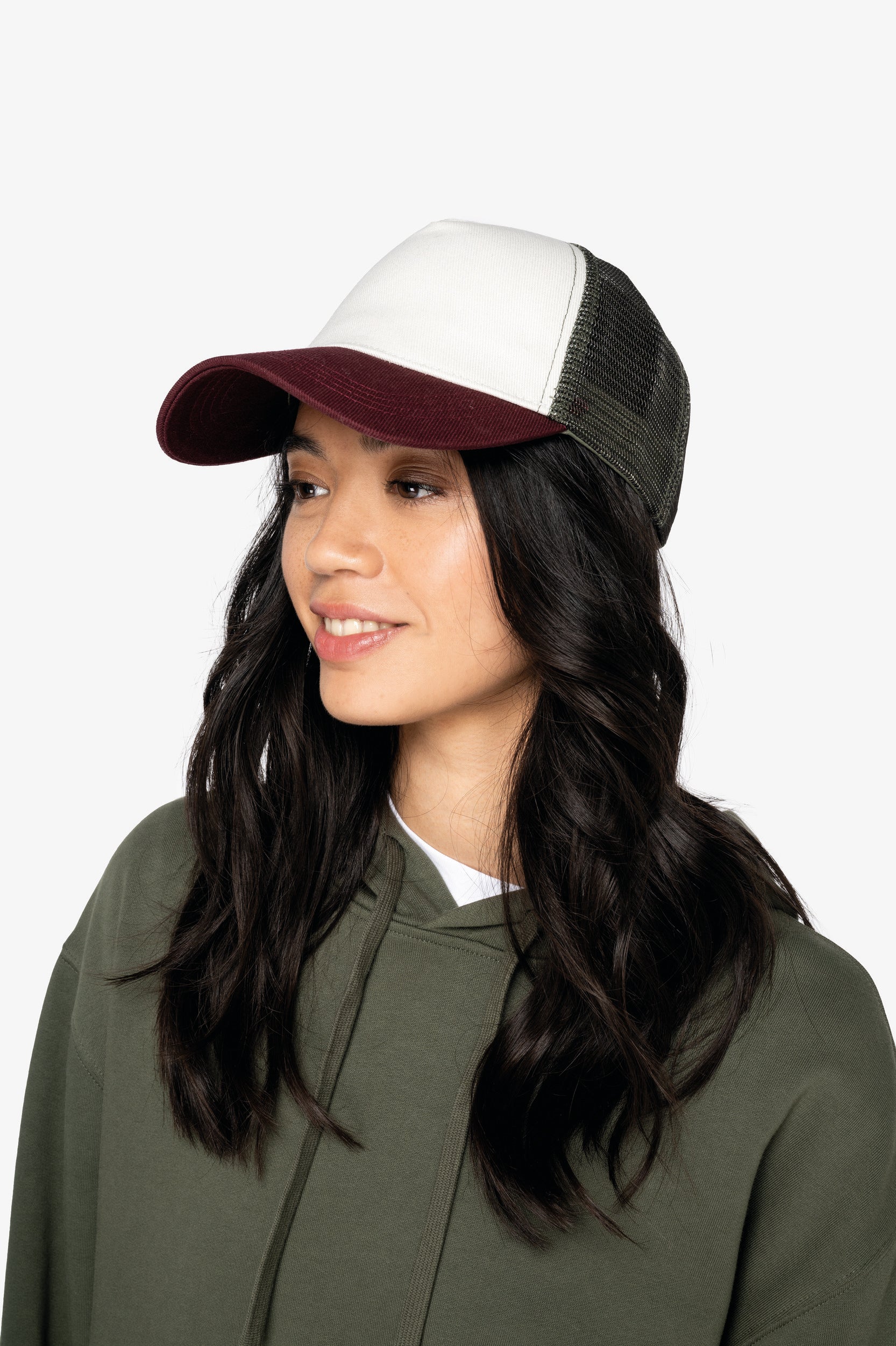 Boné trucker eco-responsável 5 painéis unissexo
