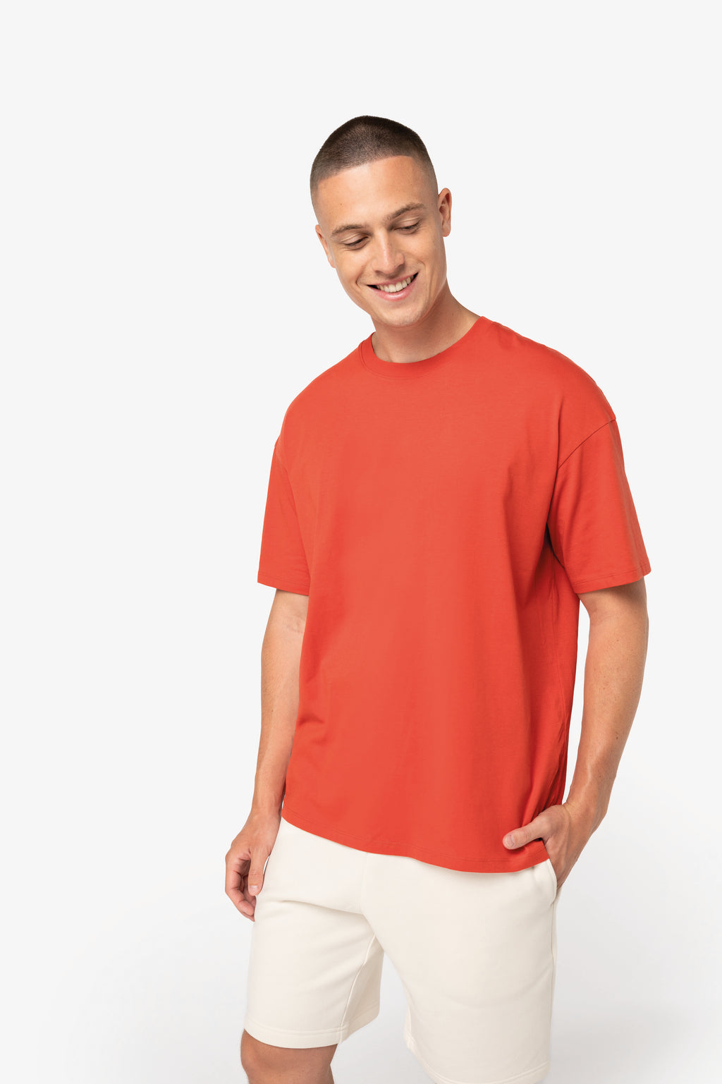 T-shirt oversize eco-responsável de homem