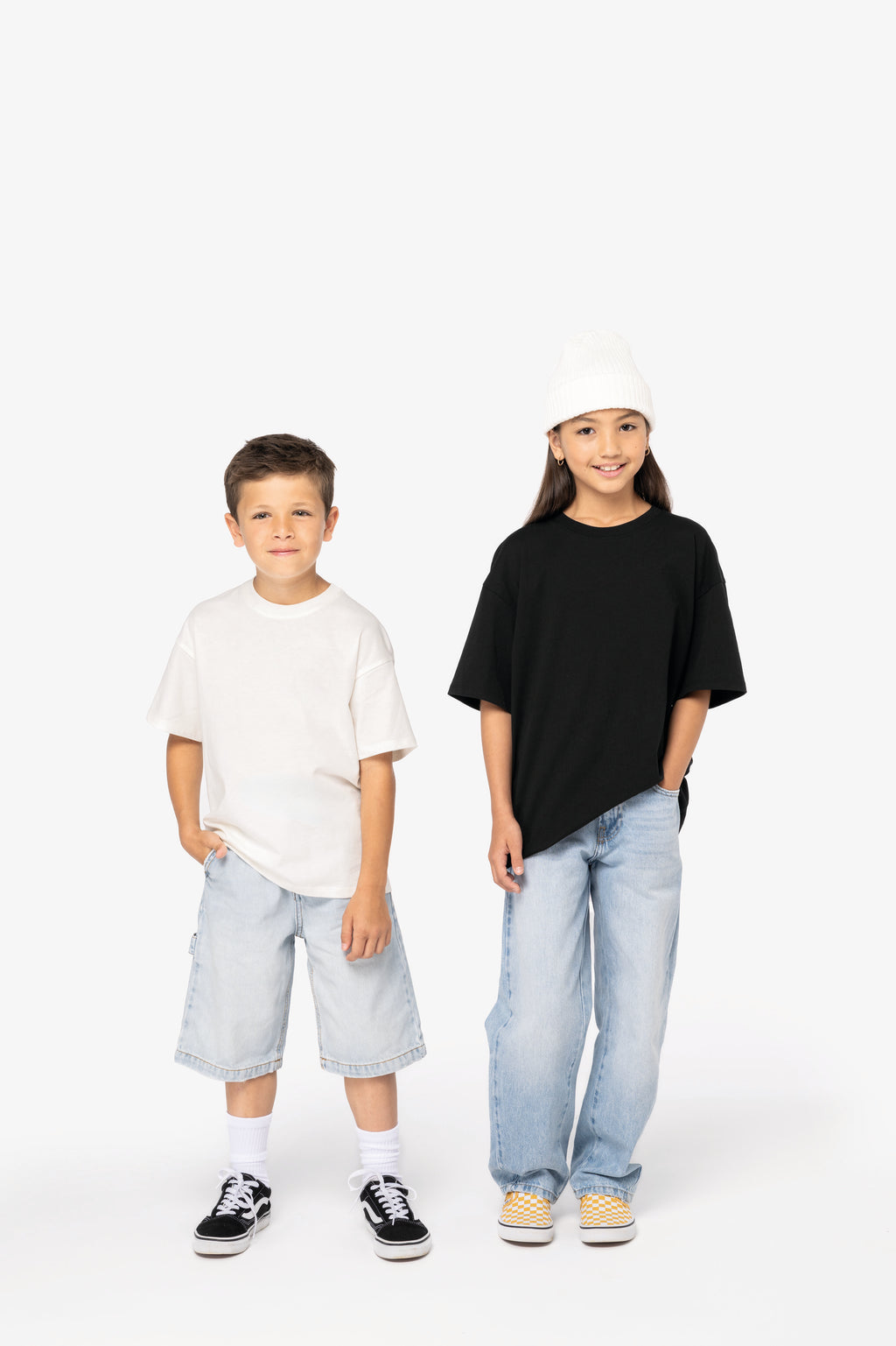 T-shirt eco-responsável oversize de criança