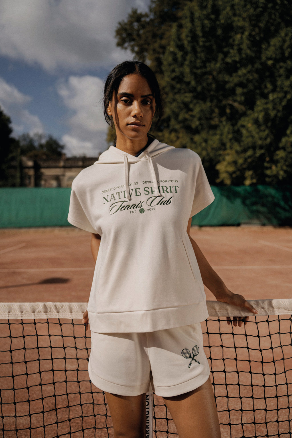Sweatshirt eco-responsável oversize sem manga French Terry de senhora