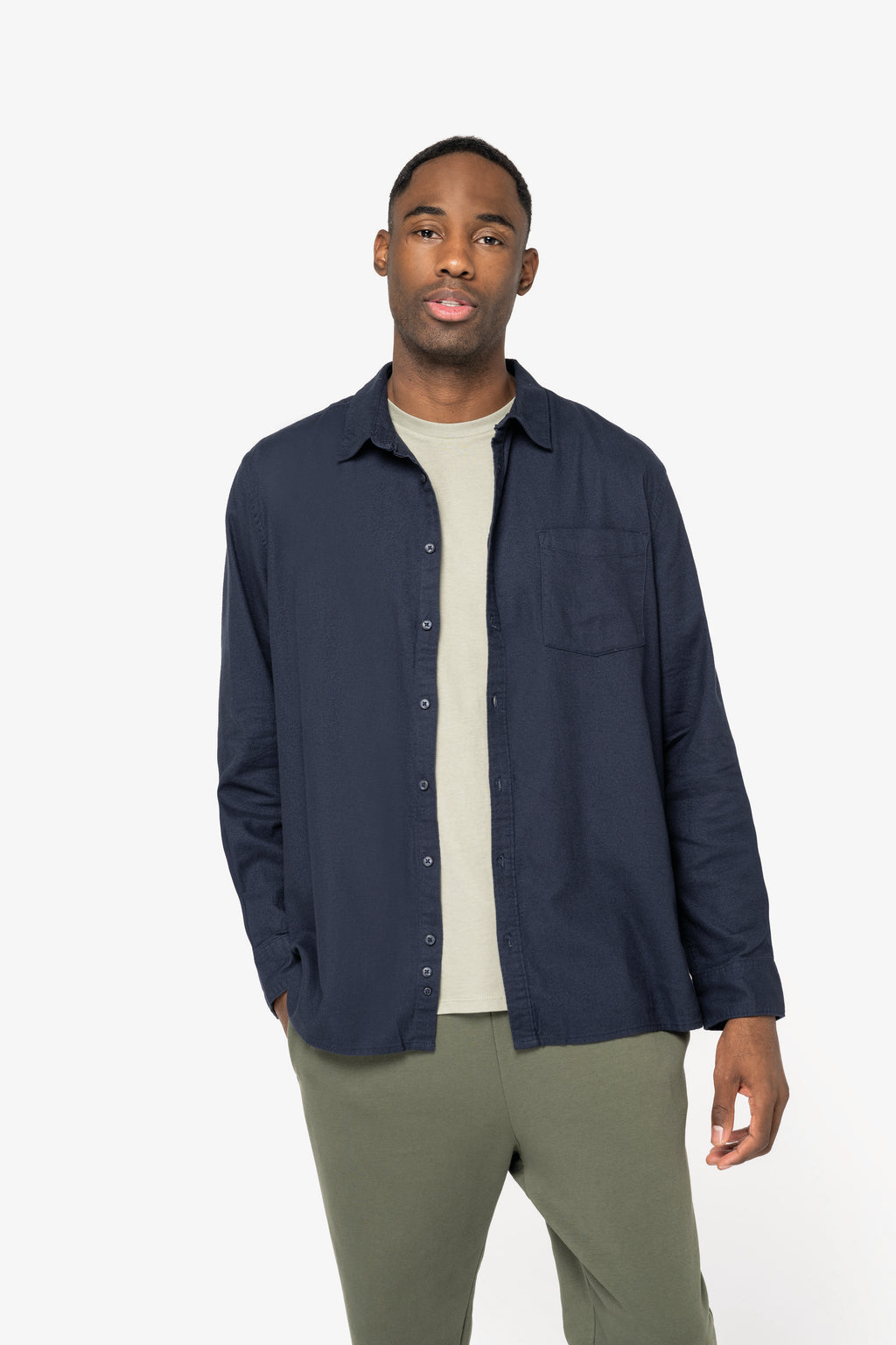 Camisa eco-responsável em flanela