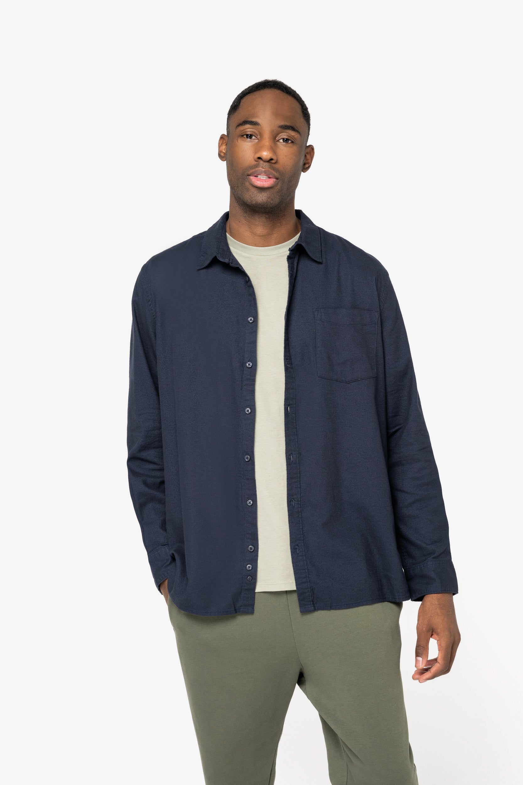 Camisa eco-responsável em flanela
