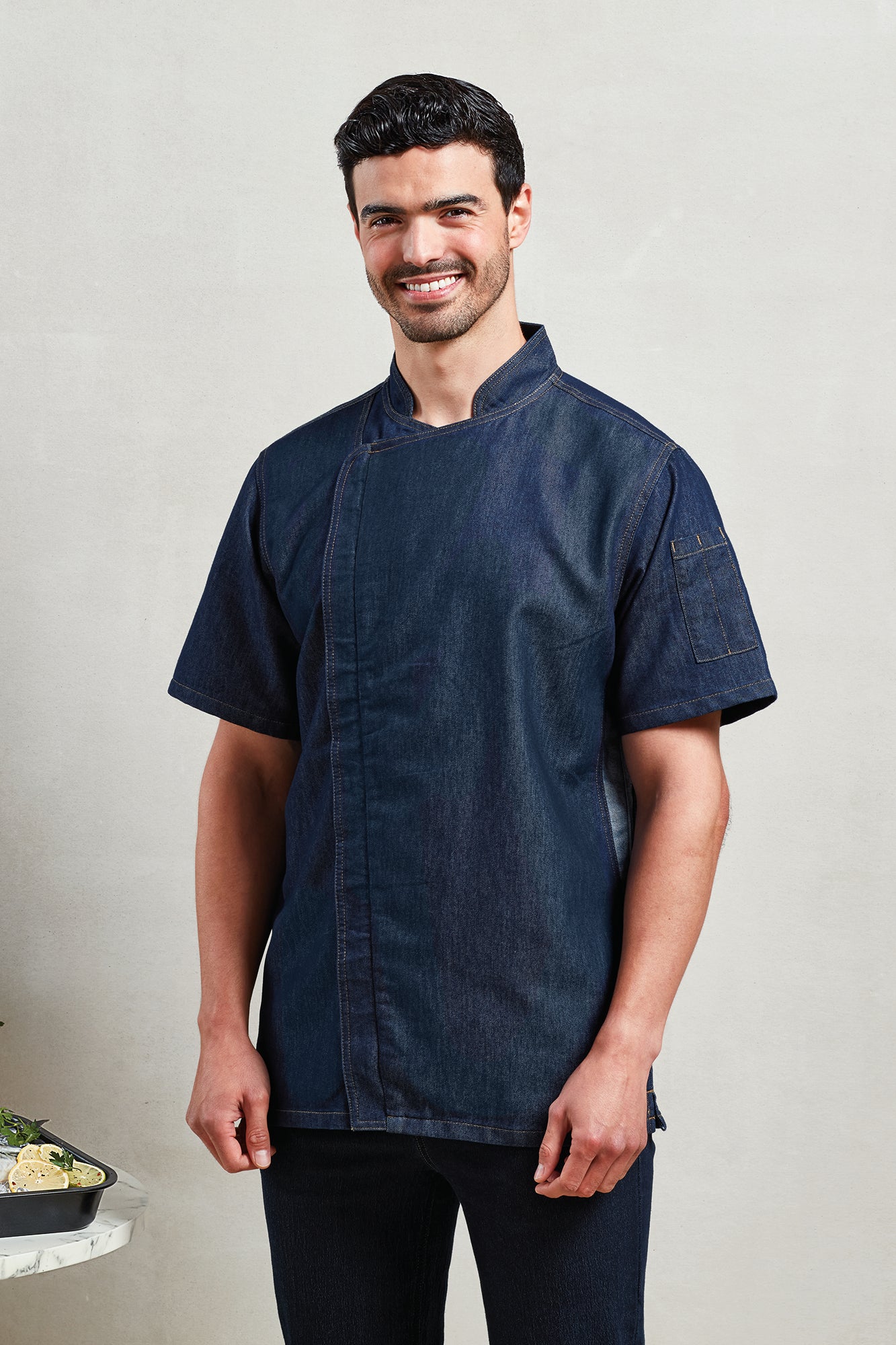 Jaleca chef de cozinha “Zip close”