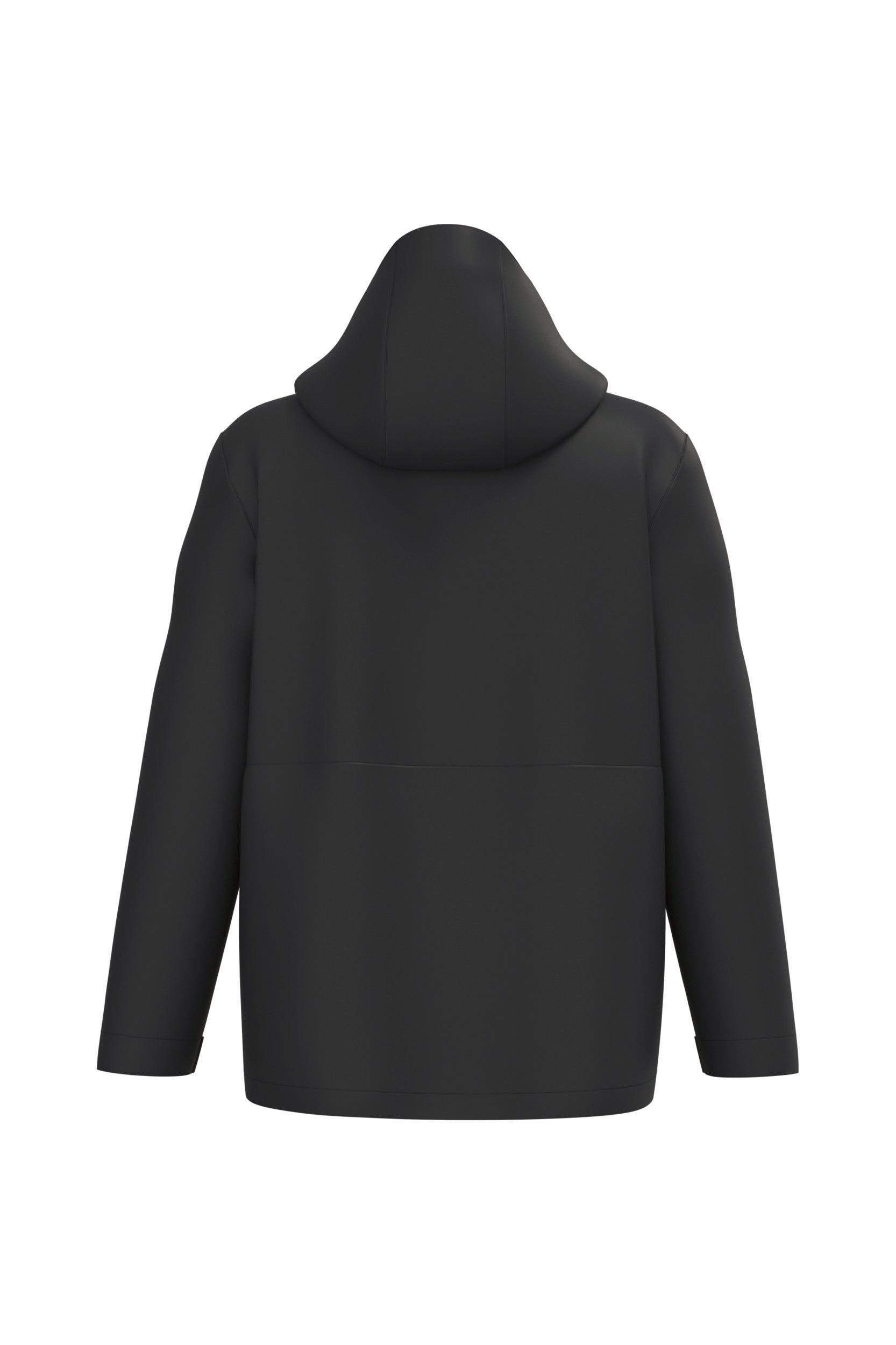 Parka 3 em 1 impermeável com capuz bicolor unissexo