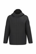 Parka 3 em 1 impermeável com capuz bicolor unissexo