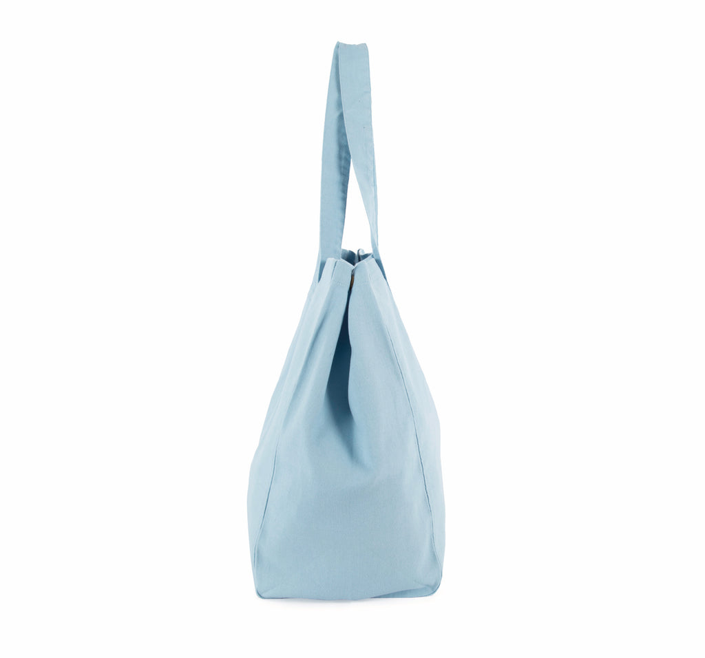 Saco de compras em algodão com aspecto lavado,  310 g