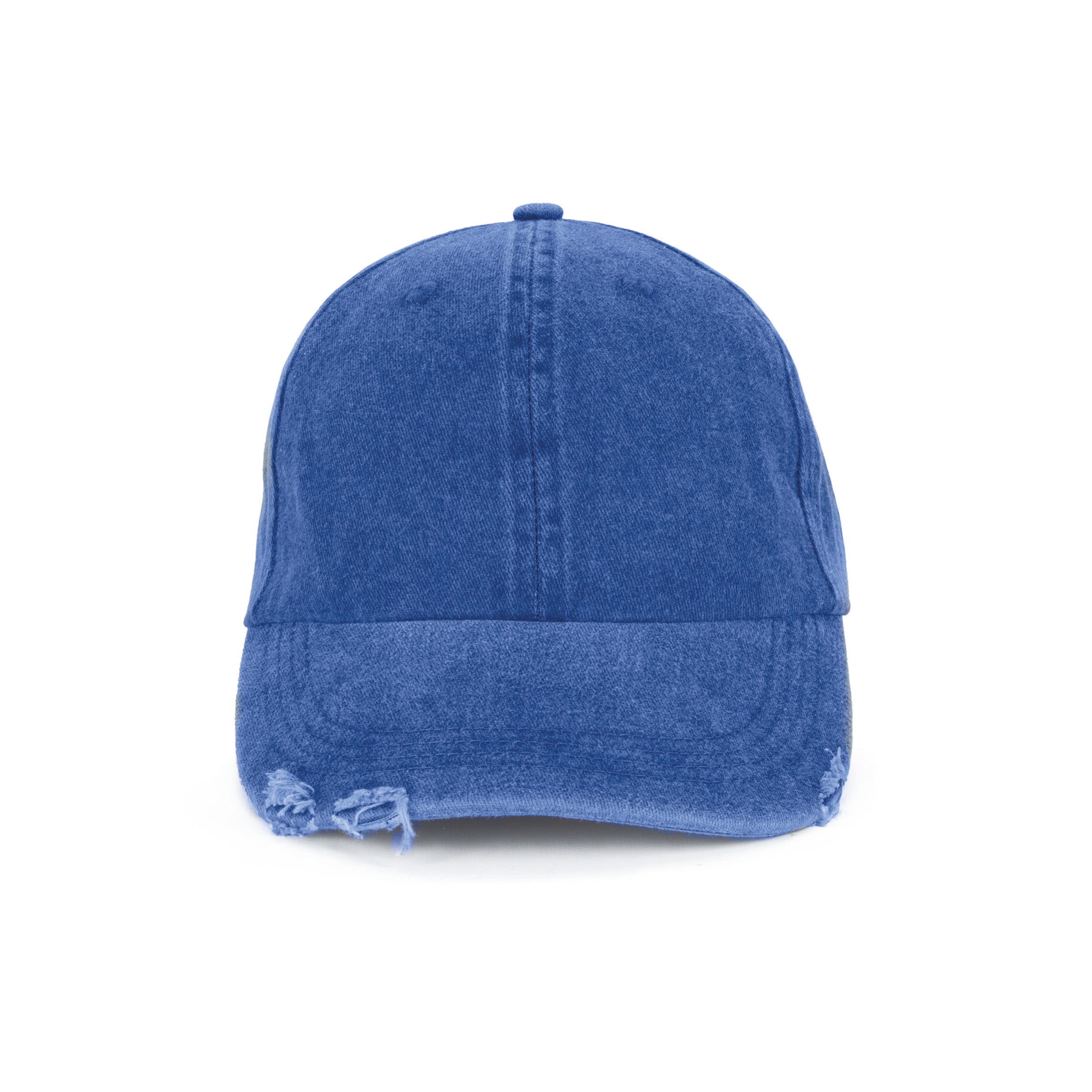 Boné vintage com efeito rasgado - 6 painéis
