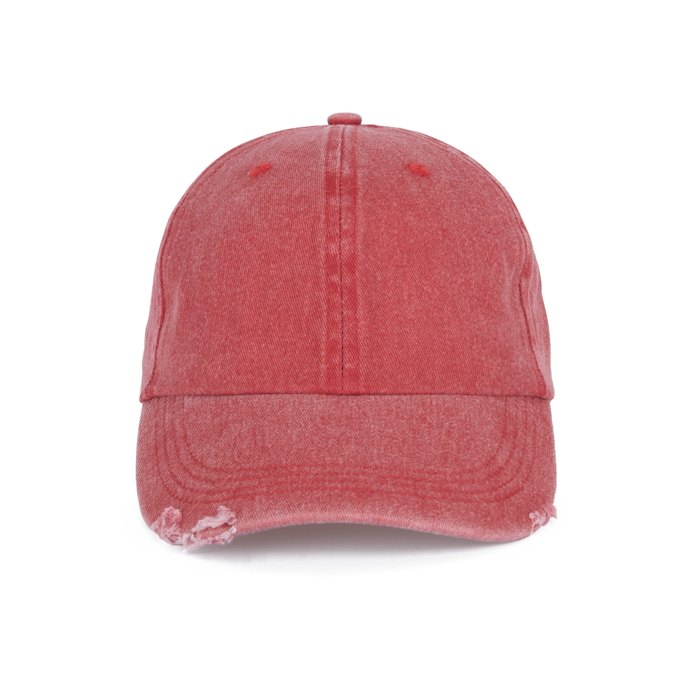 Boné vintage com efeito rasgado - 6 painéis