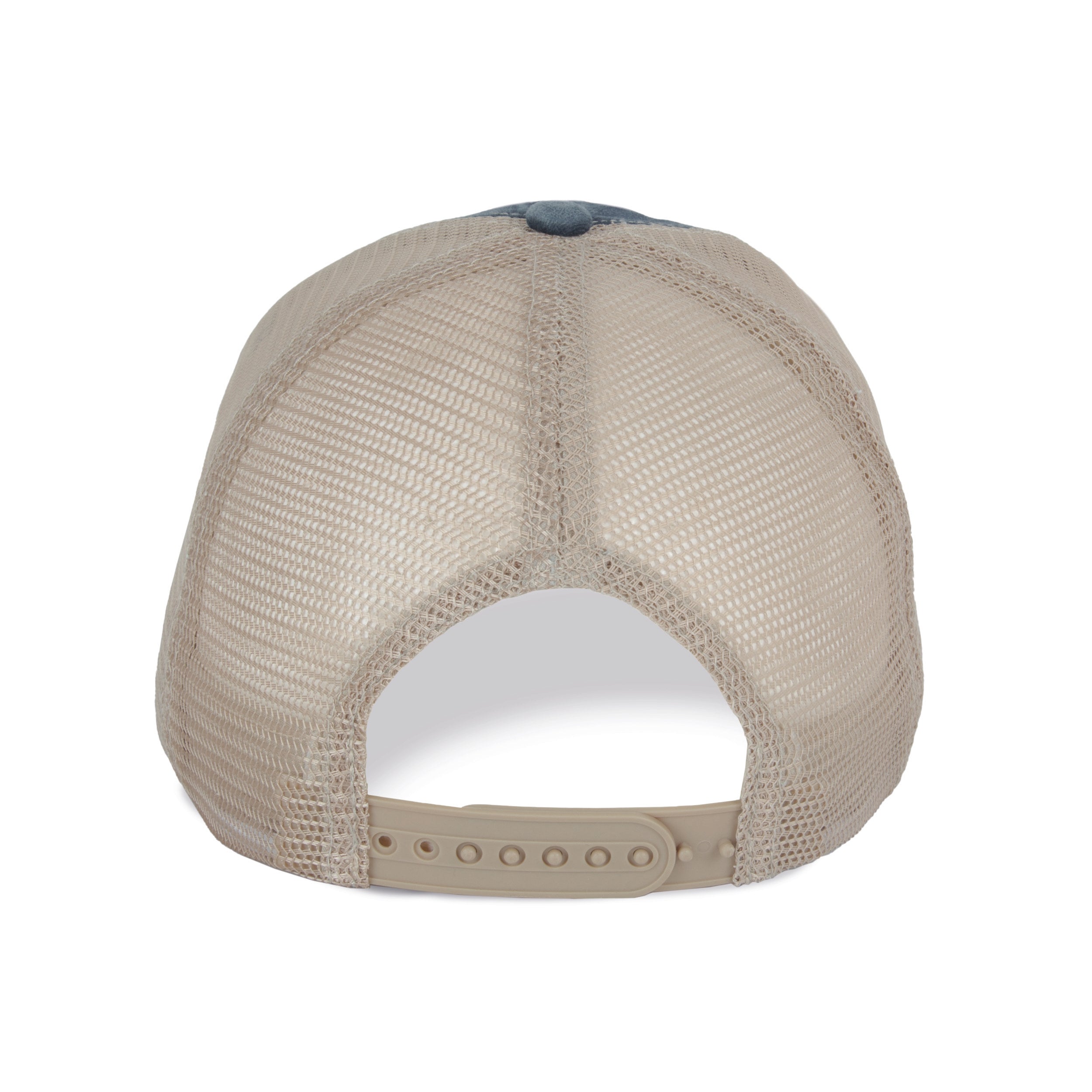 Boné trucker eco-responsável com efeito rasgado unissexo