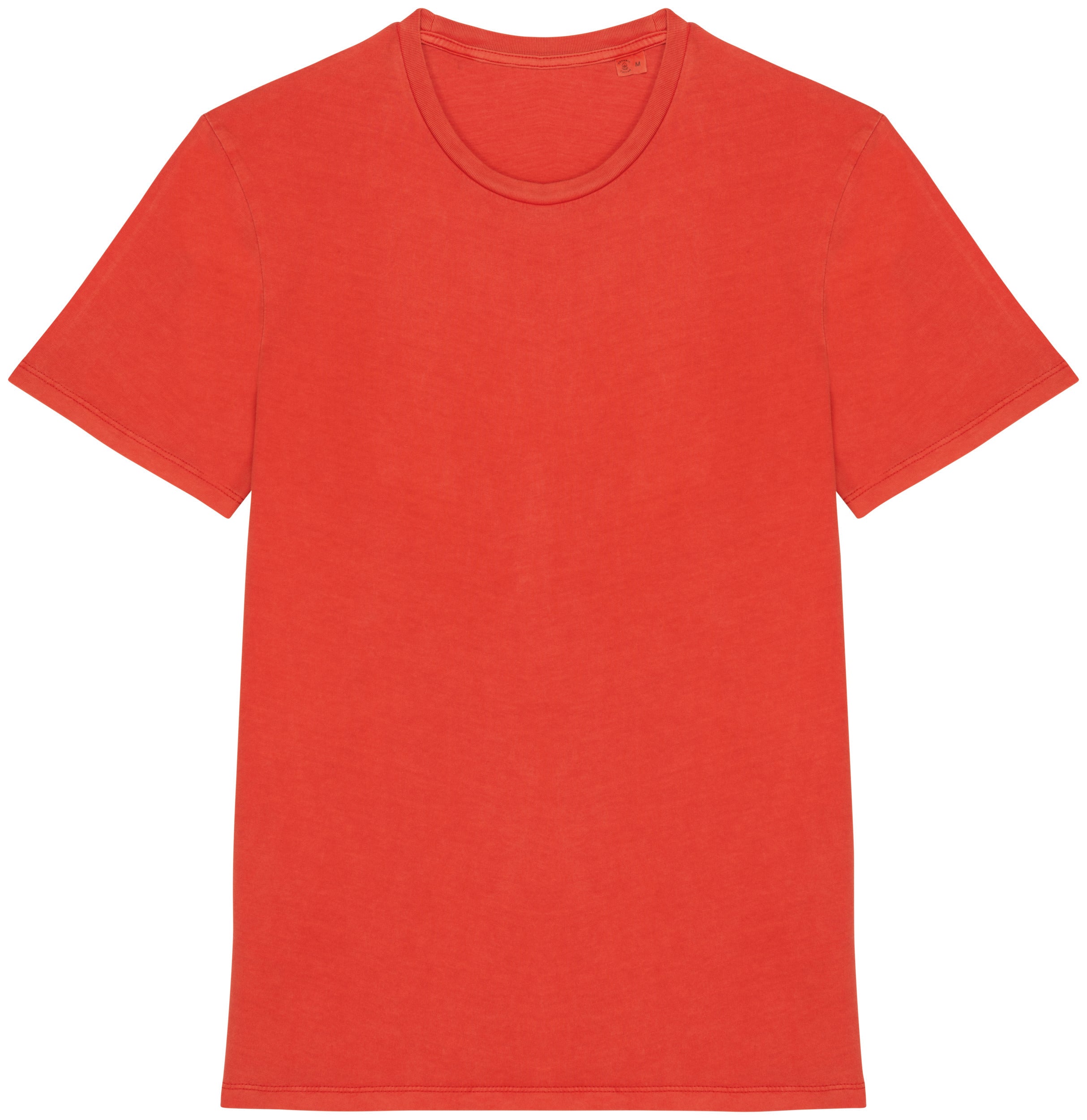 T-shirt eco-responsável com aspecto lavado unissexo