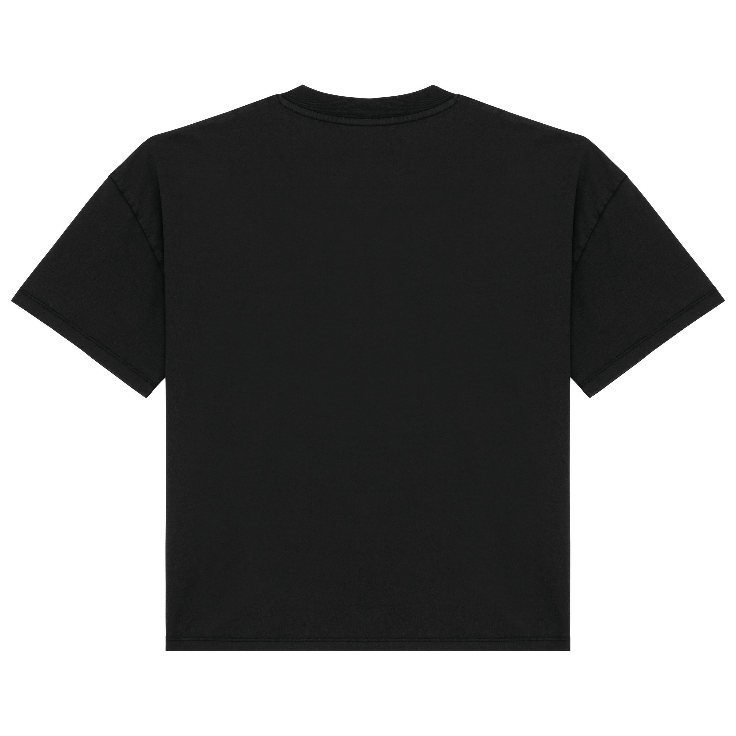 T-shirt eco-responsável aspecto lavado oversize de senhora