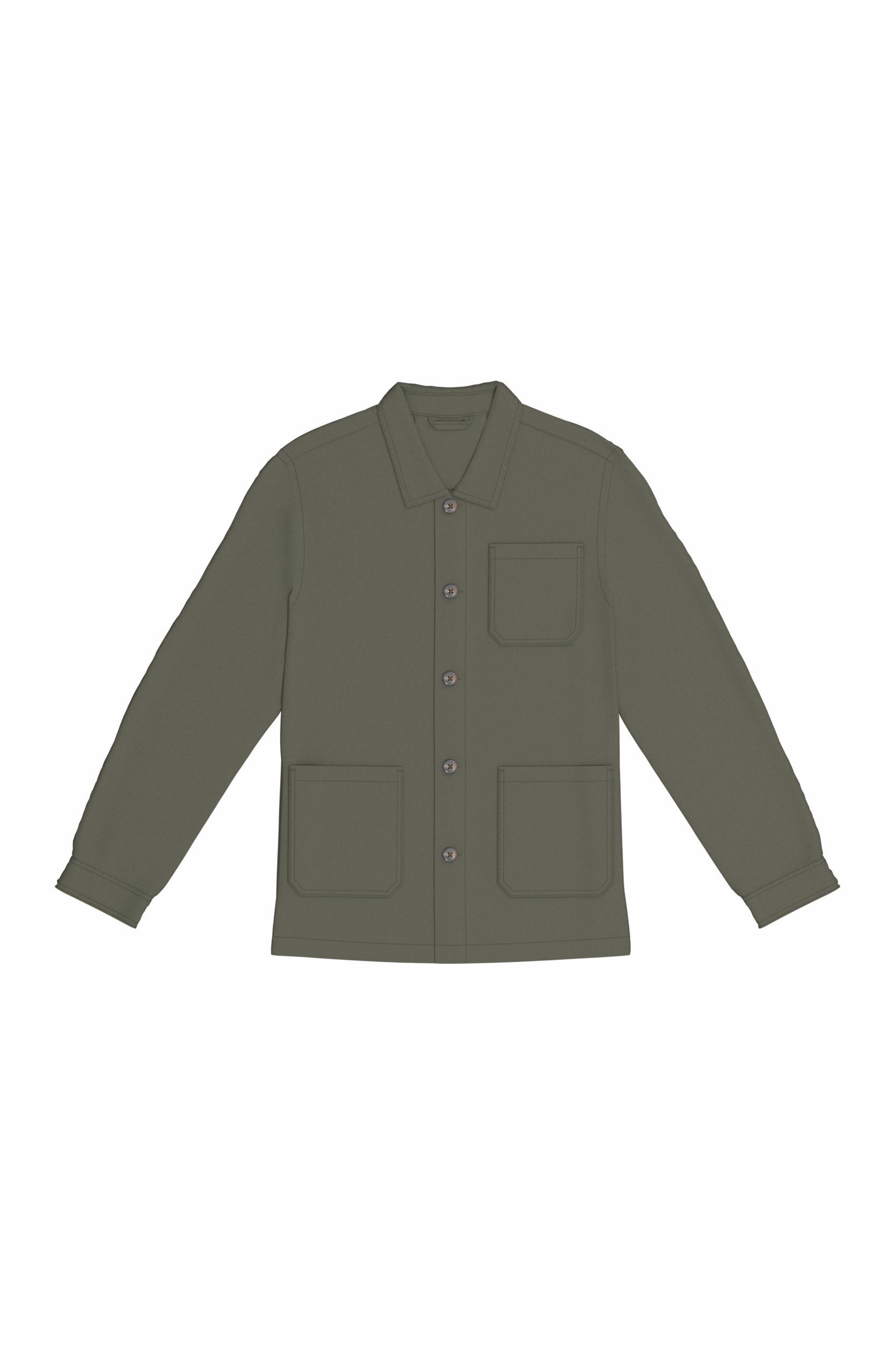 Sobrecamisa worker eco-responsàvel com aspecto lavado unissexo