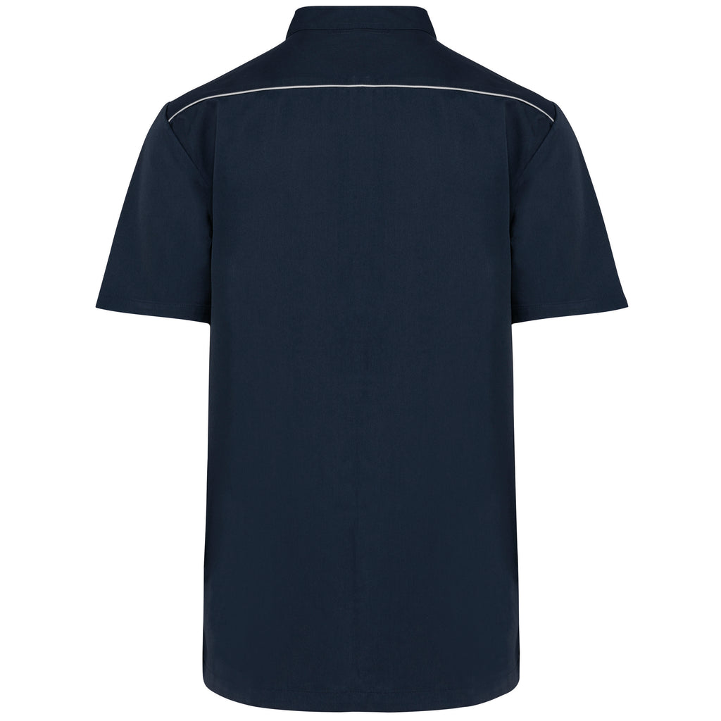 Bata poliéster/algodão com molas de pressão de homem