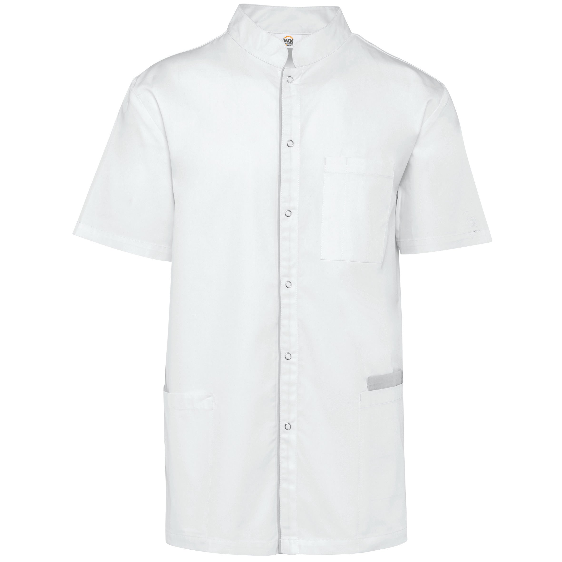 Bata poliéster/algodão com molas de pressão de homem