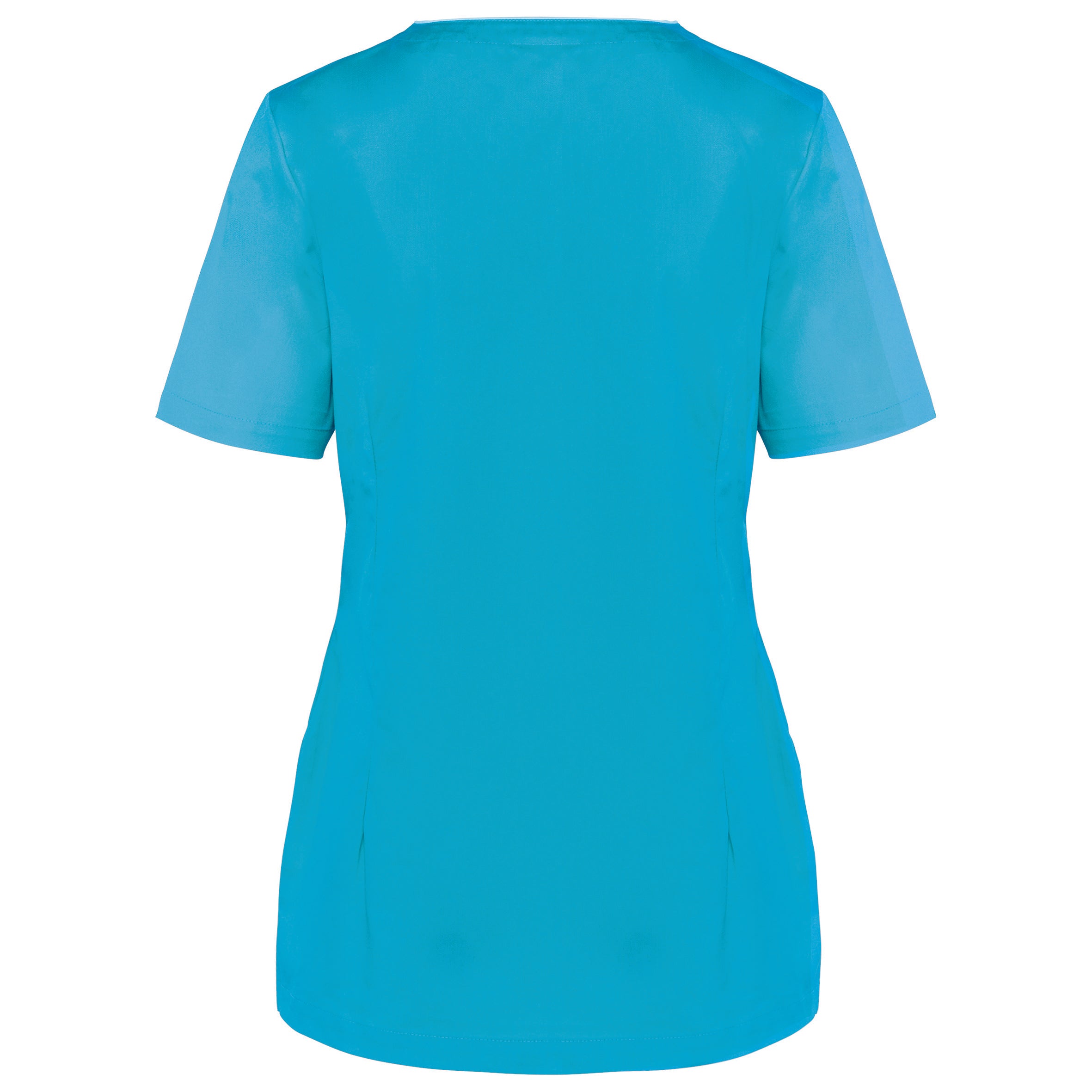 Bata poliéster/algodão com molas de pressão de senhora