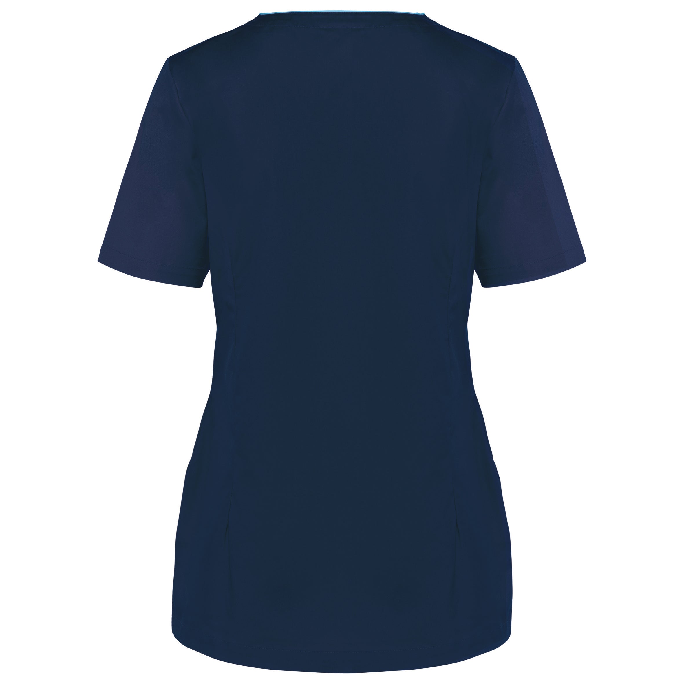 Bata poliéster/algodão com molas de pressão de senhora