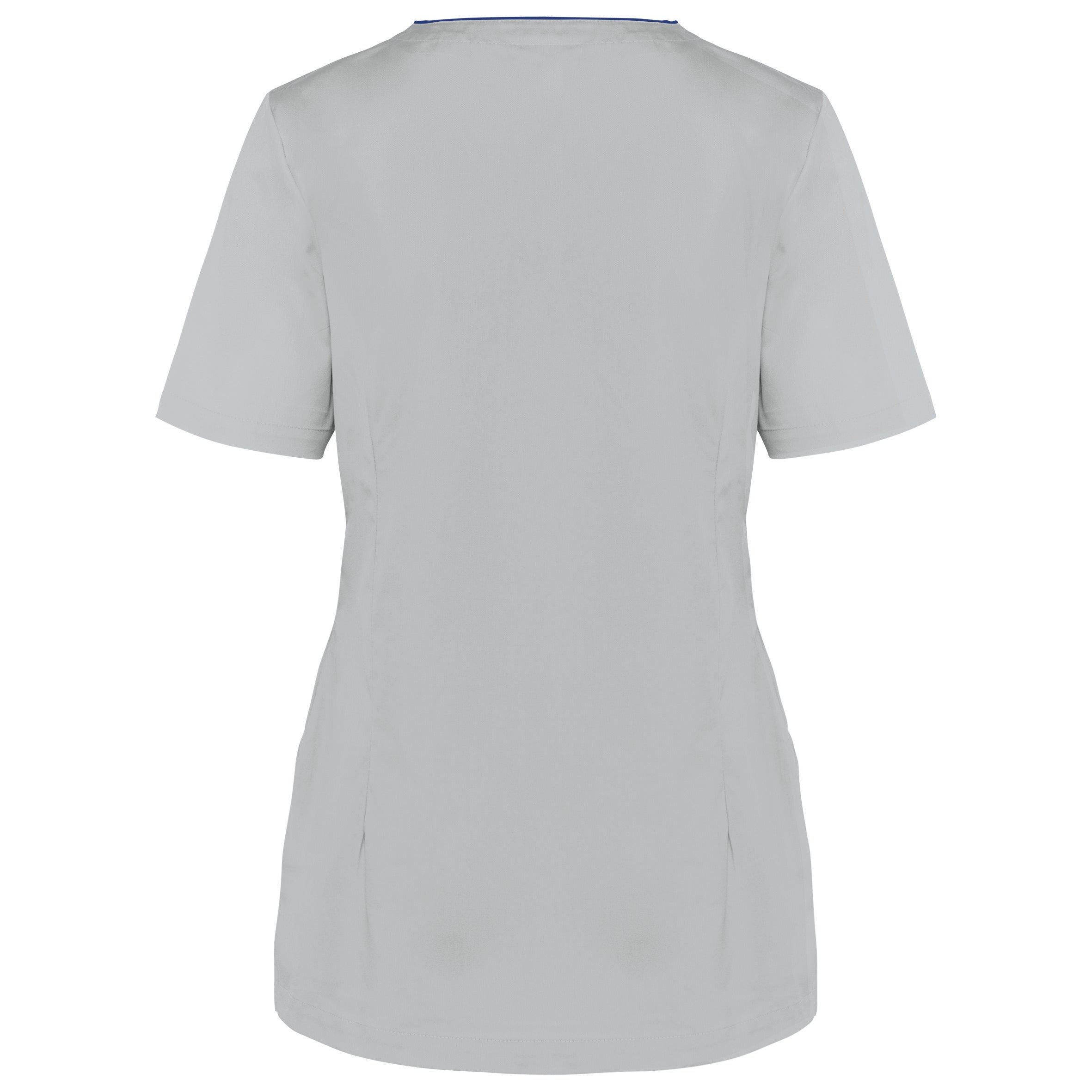 Bata poliéster/algodão com molas de pressão de senhora