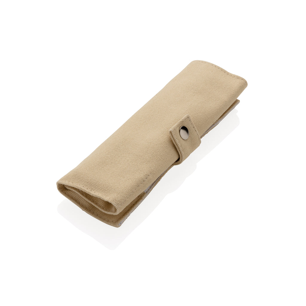 Conjunto de talheres de viagem reutilizáveis em bambu