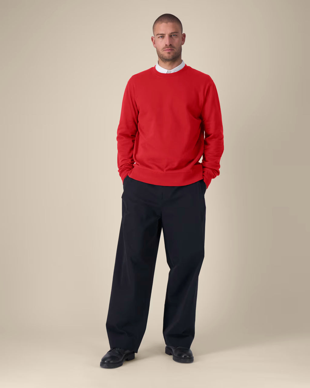Sweatshirt Thinker unissexo em algodão reciclado