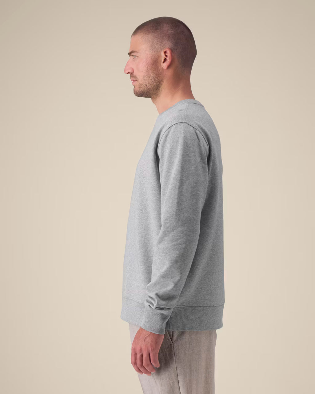 Sweatshirt Thinker unissexo em algodão reciclado