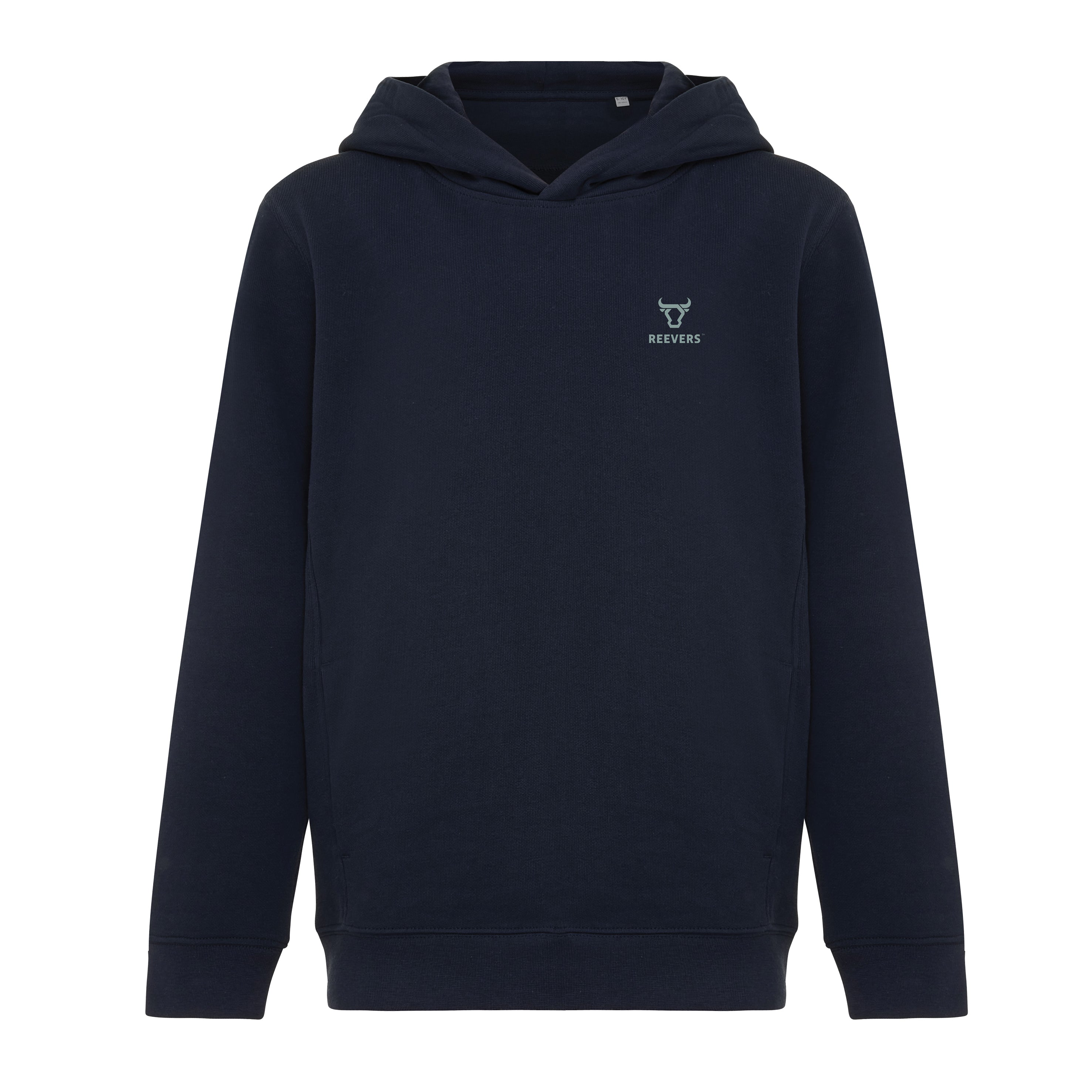 Sweatshirt de criança em algodão reciclado com bolsos laterais.