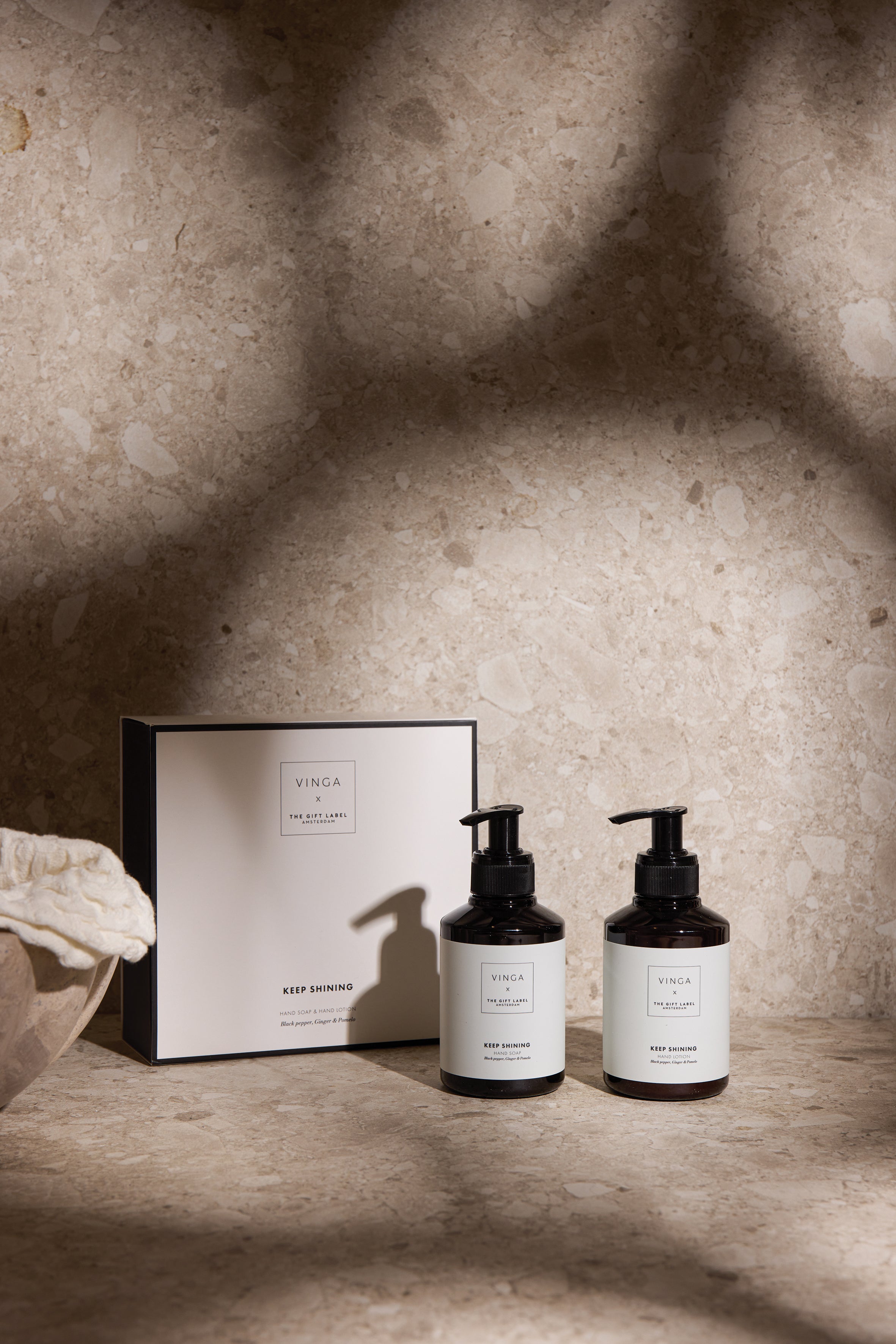 Conjunto de oferta para o cuidado das mãos VINGA x TGL