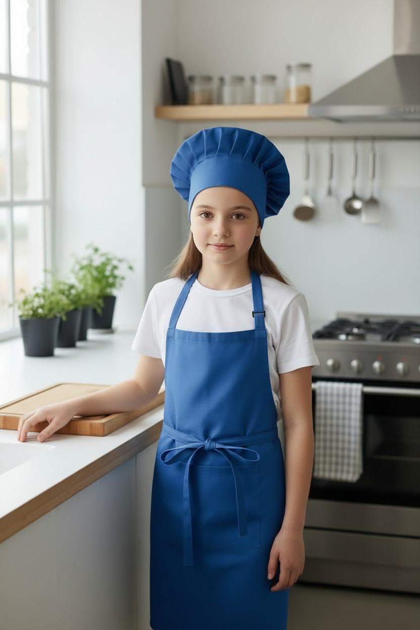 Avental e touca de criança Kid Chef, 90gr